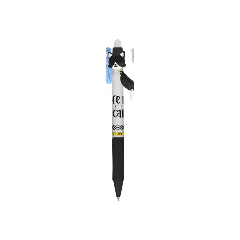 4014421354679-ONLINE magiXX Fun Charm - Roller - charmed cat - non permanent - bleu - encre gel - 0.7 mm - moy-P_405242357_2-0