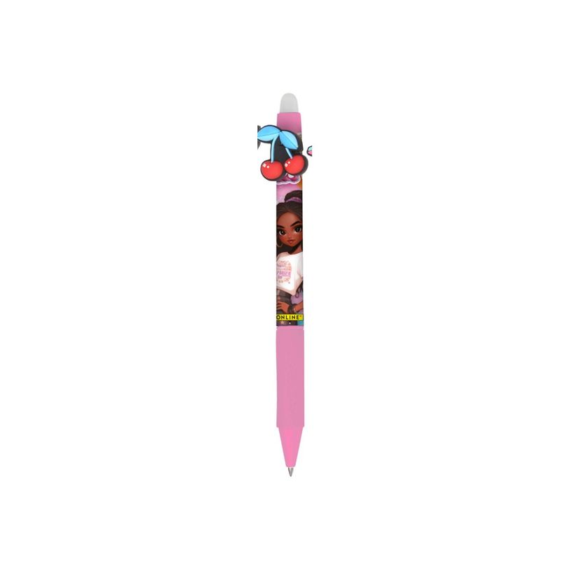 4014421355003-ONLINE magiXX Fun Fashion Stars - Roller - little miss cherry - non permanent - bleu - encre gel - 0.7 mm - moy-P_405242385_2-0