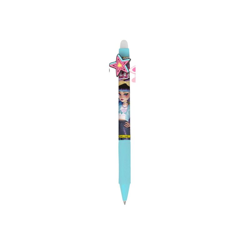 4014421355010-ONLINE magiXX Fun Fashion Stars - Roller - little miss star - non permanent - bleu - encre gel - 0.7 mm - moy-P_405242386_2-0