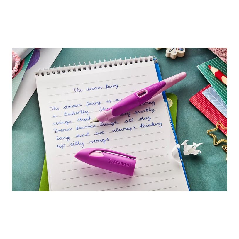 4006381616348-STABILO EASYbirdy 3D DreamWorld - Stylo plume - non permanent - bleu roi-P_405242446_6-5