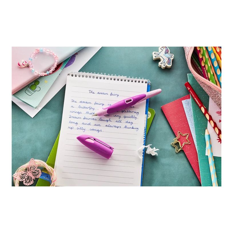 4006381616348-STABILO EASYbirdy 3D DreamWorld - Stylo plume - non permanent - bleu roi-P_405242446_7-6