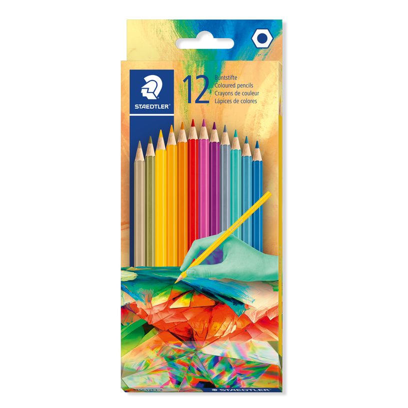 4007817167229-STAEDTLER® - Etui carton 12 crayons de couleur hexagonaux assortis - Edition Multiverse-P_405242522_1-0