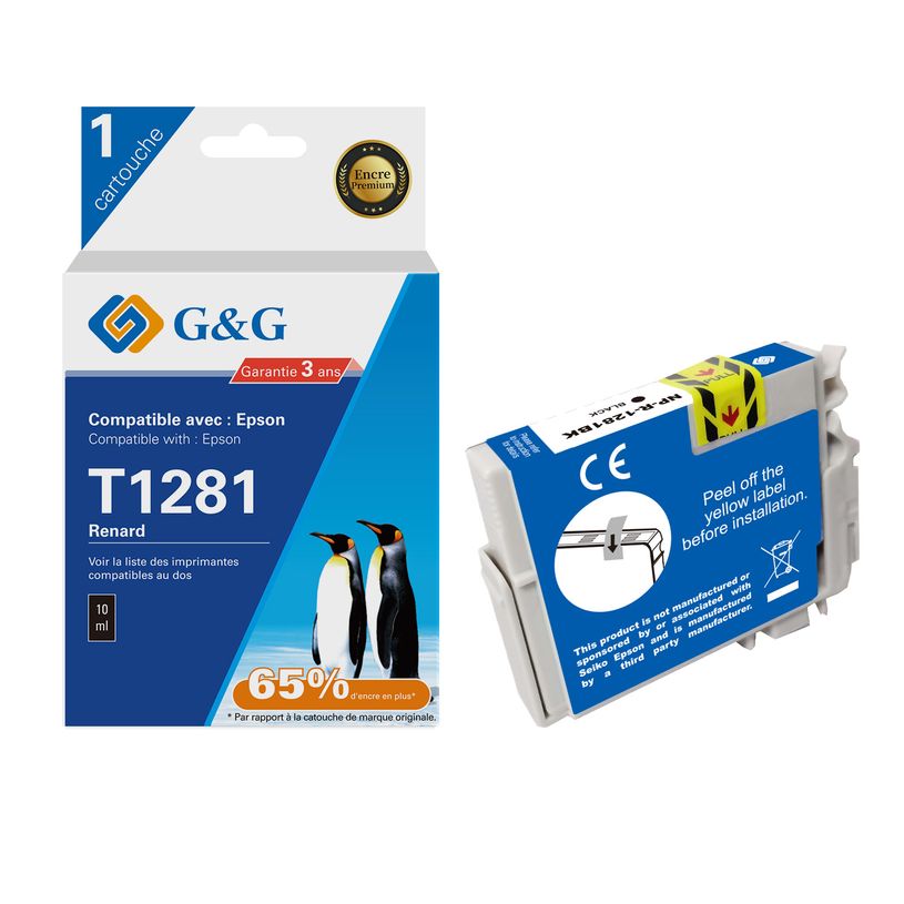 6941881289105-Cartouche compatible Epson T1281 Renard - noir - G&G-P_405242816_1-0