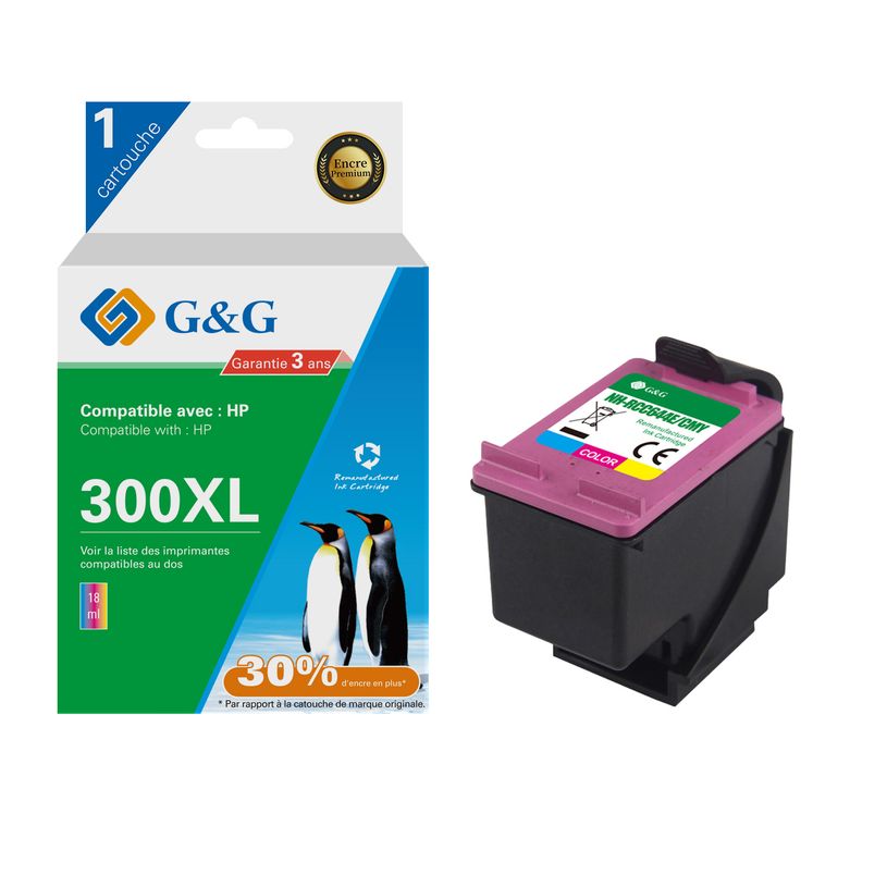 6937173408002-Cartouche compatible HP 300XL - cyan, magenta,jaune - G&G-P_405243057_1-0