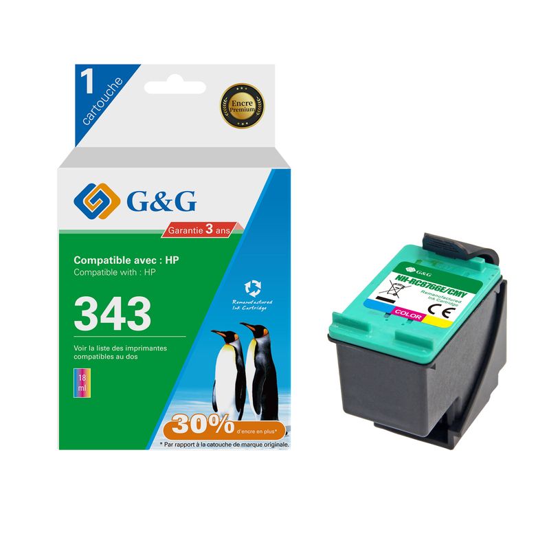 6937173408064-Cartouche compatible HP 343 - cyan, magenta,jaune - G&G-P_405243073_1-0