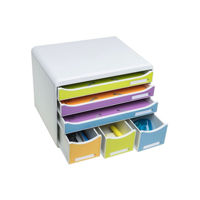 9002493306905-Exacompta Pop'N Co - Bloc de classement à tiroirs - 6 tiroirs - pour A4 Plus - disponible-P_405245196_3-1