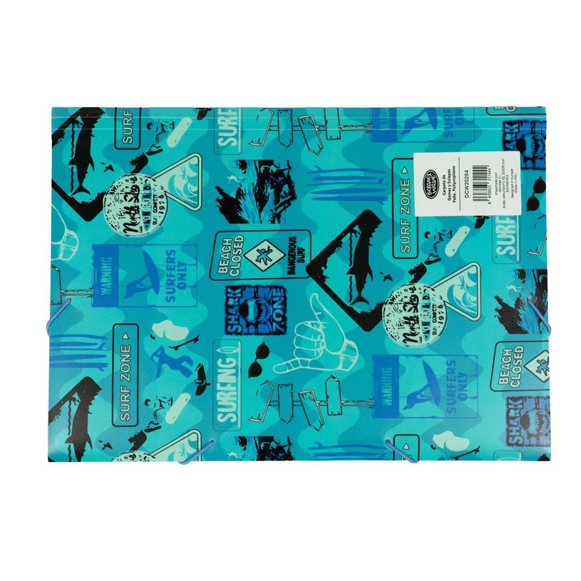 8435603311444-Ocean's Wave - Classeur à attaches - capacité : 12 feuilles - surf-P_405245709_2-5