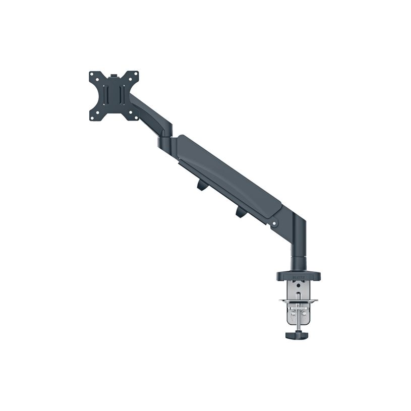 4002432134663-Leitz Ergo - Bras pour écran simple- 17"- 32"- faible encombrement - Métal - Gris fonc