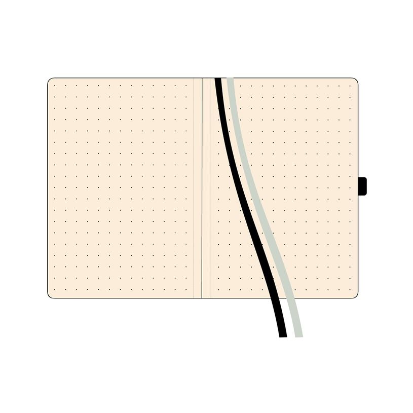 8422952393320-Finocam Nexo - Cahier de notes - petit - 90 x 150 mm - 72 feuilles / 144 pages - papier blanc cassé - pointillé - couvert-P_405246382_1-3