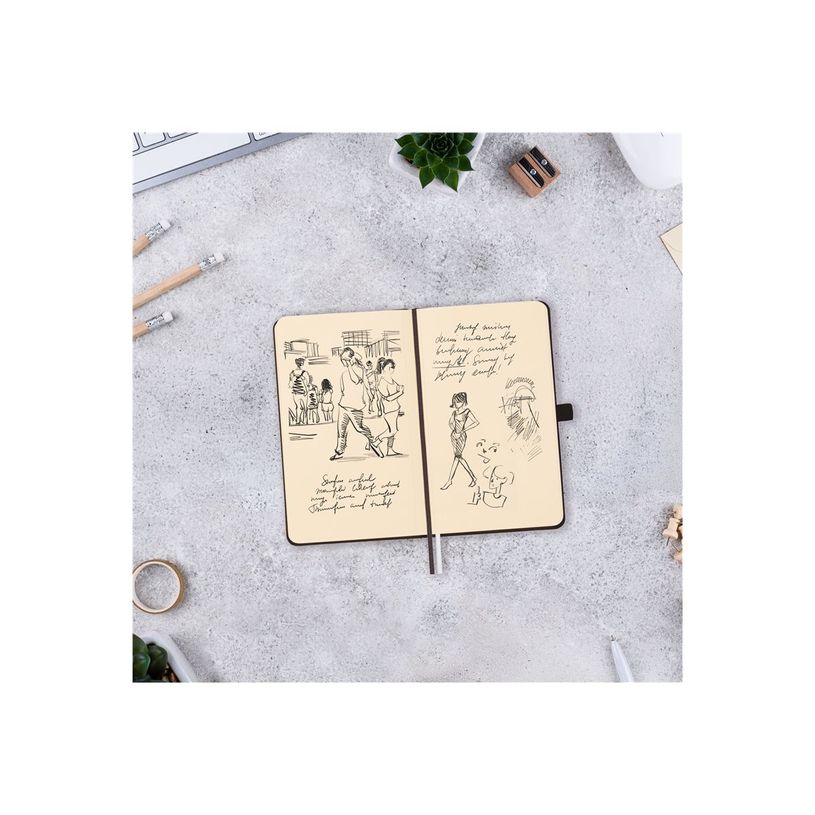 8422952394266-Finocam Nexo - Cahier de notes - petit - 90 x 150 mm - 72 feuilles / 144 pages - papier blanc cassé - uni - couvert-P_405246394_5-5