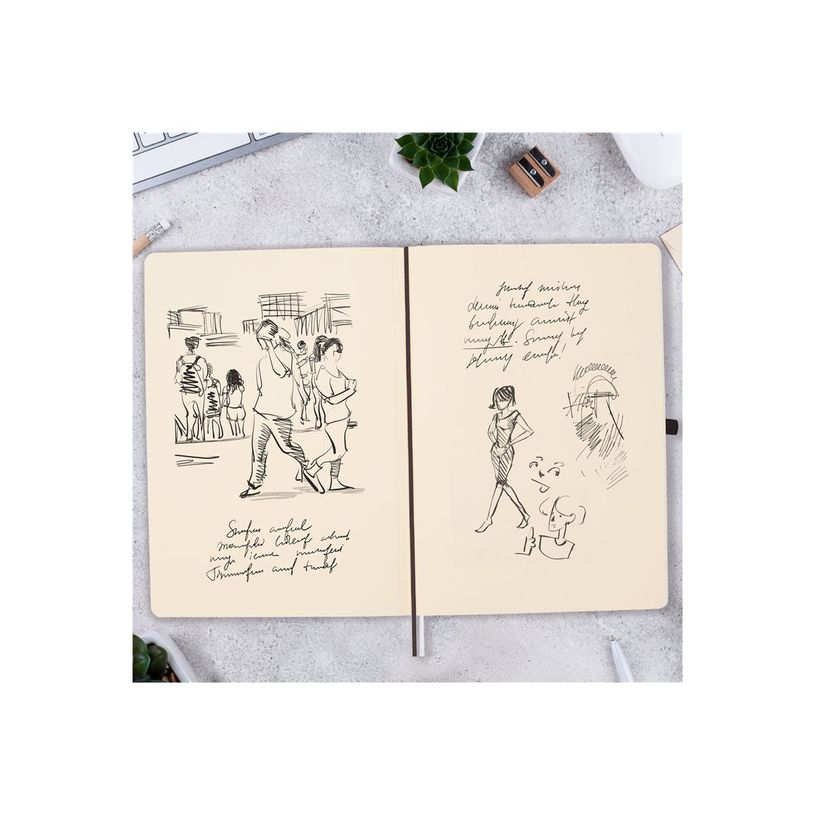 8422952393368-Finocam Nexo - Cahier de notes - B5 - 176 x 250 mm - 72 feuilles / 144 pages - papier blanc cassé - uni - couver-P_405246458_6-6