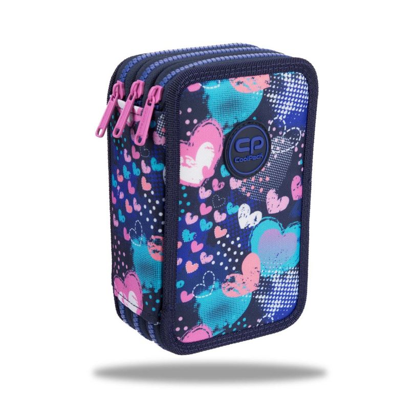 5903686392634-CoolPack Jumper 3 - Trousse - bleu - Stamp Hearts--0