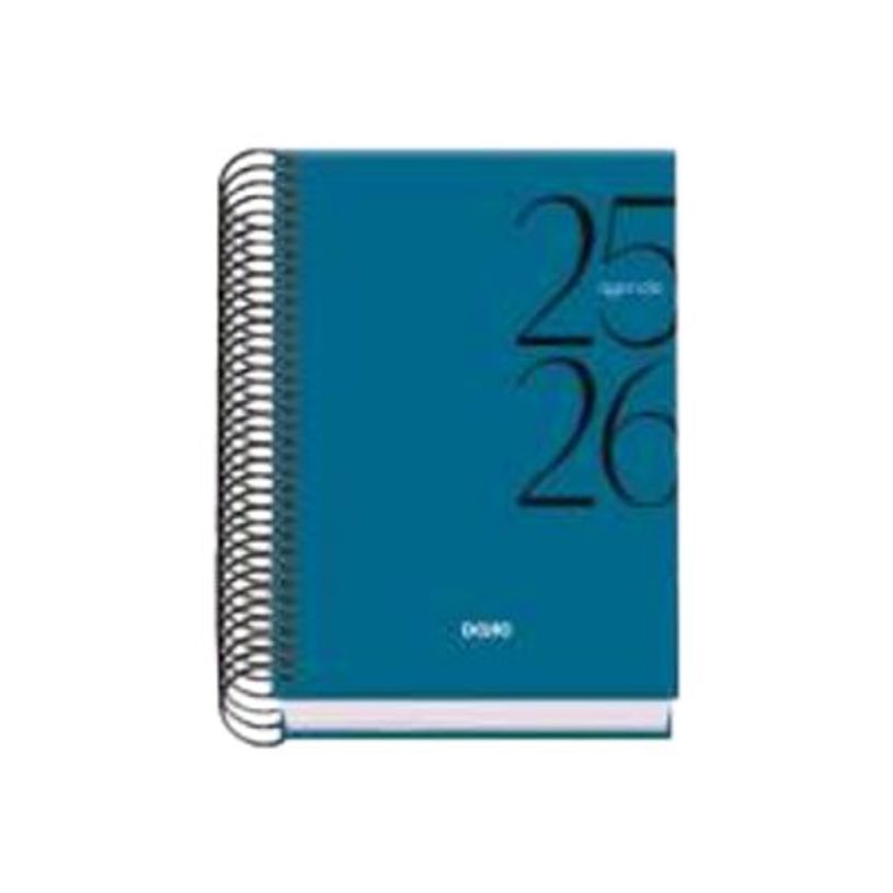 8421938520644-Dohe SYSTEM - Agenda - 2025-2026 - 1 jour par page - reliure à spirale - A6 (120 x 170 mm) - 144 feuilles - bleu - carton -P_405247001_2-0