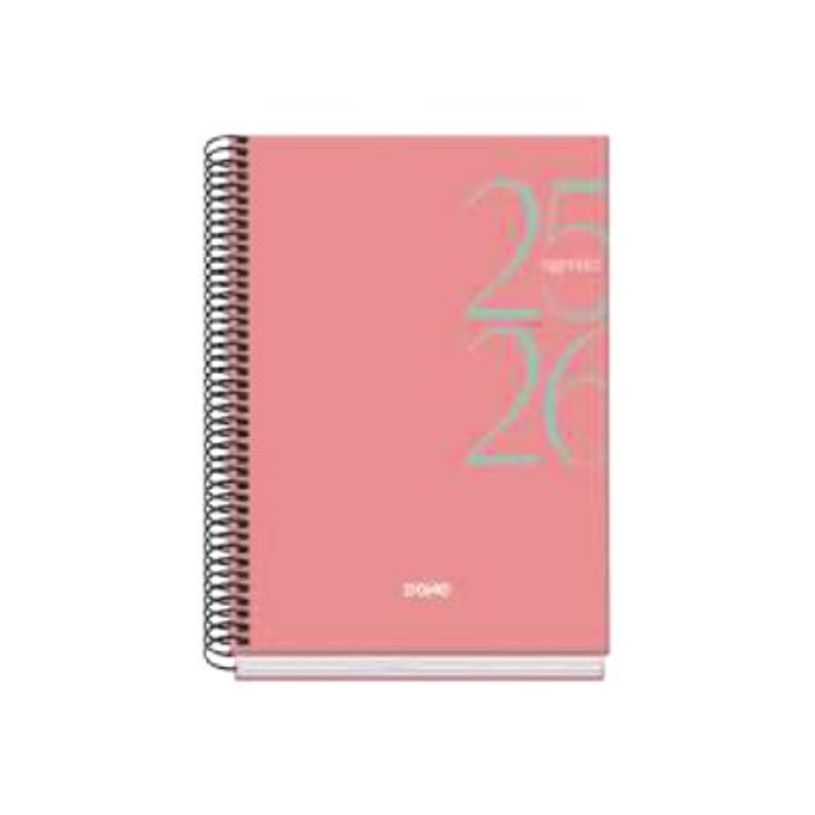 8421938520613-Dohe SYSTEM - Agenda - 2025 - 2026 - 1 jour par page - reliure à spirale - A5 (150 x 210 mm) - 144 feuilles --P_405247026_1-0