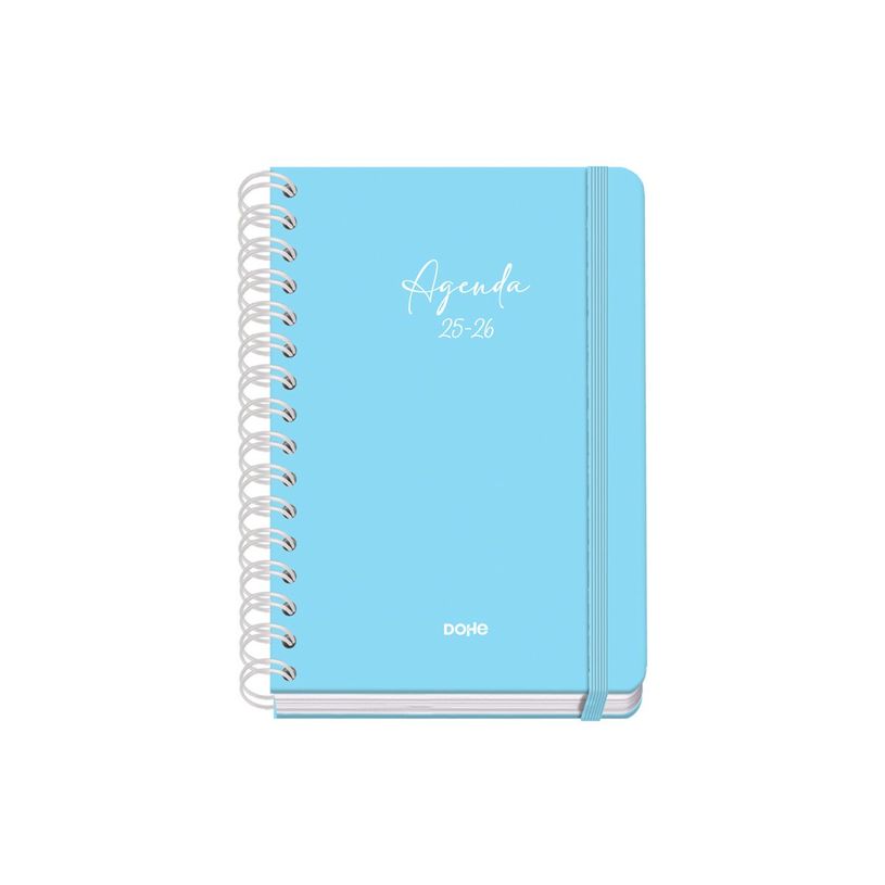 8421938519327-Dohe Serenity - Agenda - 2025-2026 - semainier - reliure à anneaux métalliques - A5 (150 x 210 mm) - 72 feuilles - bleu - carton -P_405247062_3-1
