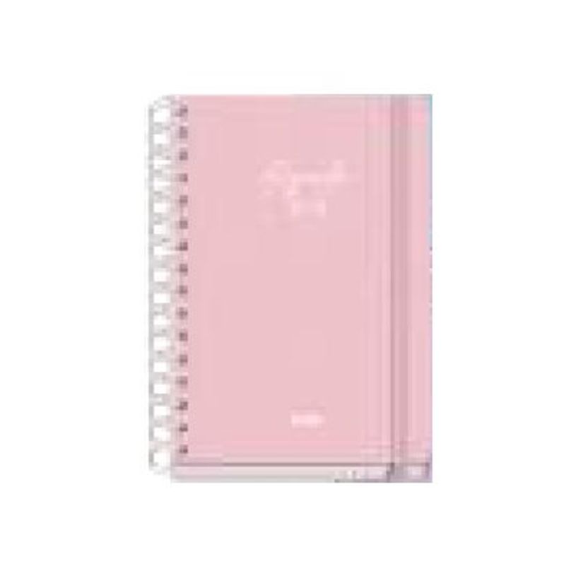 8421938519334-Dohe Serenity - Agenda - 2025-2026 - semainier - reliure à anneaux métalliques - A5 (150 x 210 mm) - 72 feuilles - rose - carton -P_405247063_2-0