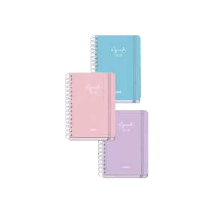 8421938519358-Dohe Serenity - Agenda - 2025-2026 - semainier - reliure à anneaux métalliques - A5 (150 x 210 mm) - 72 feuilles - violet - carton -P_405247065_2-0