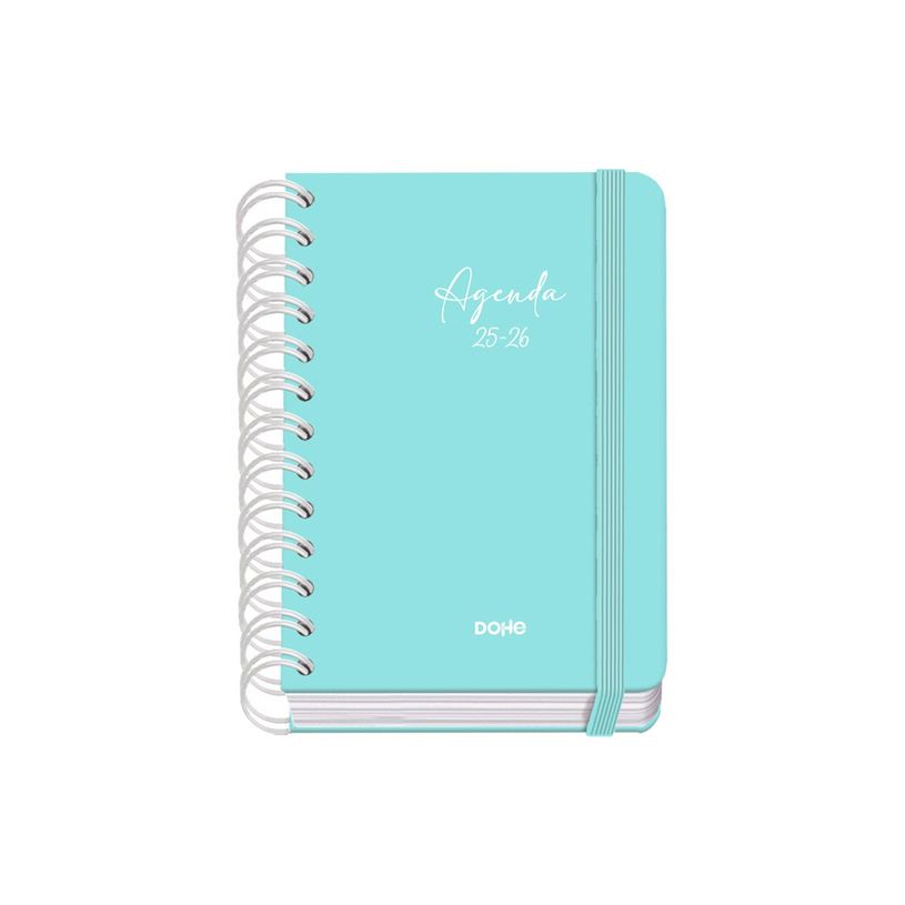 8421938519389-Dohe Serenity - Agenda - 2025-2026 - 1 jour par page - reliure à anneaux métalliques - A6 (120 x 170 mm) - 152 feuilles - vert - carton -P_405247090_3-1
