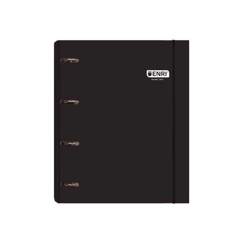 8427291056745-Enri - Classeur à anneaux - pour A4 Plus - capacité : 300 feuilles - noir-P_405247647_1-0