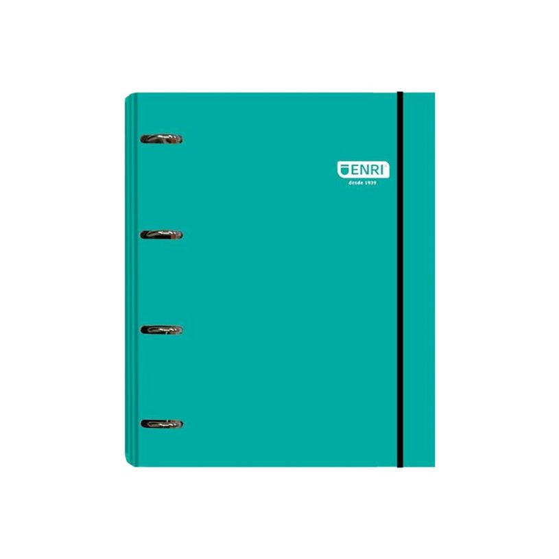 8427291058008-Enri - Classeur à anneaux - pour A4 Plus - capacité : 300 feuilles - blue-green-P_405247648_1-0
