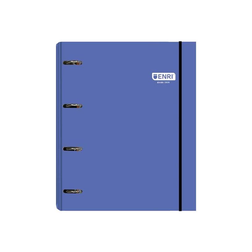 8427291058039-Enri - Classeur à anneaux - pour A4 Plus - capacité : 300 feuilles - bleu-P_405247649_1-0
