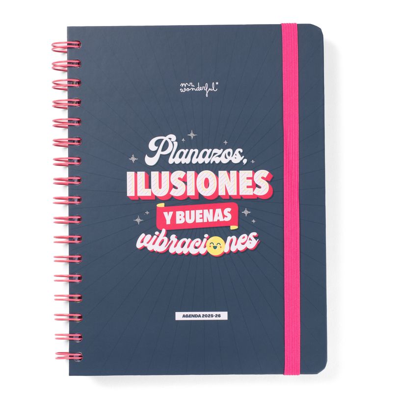 8445641063403-Mr. Wonderful Wonder - Agenda - 2025-2026 - semainier - reliure à anneaux métalliques - 160 pages - Planazos, -P_405248739_2-0