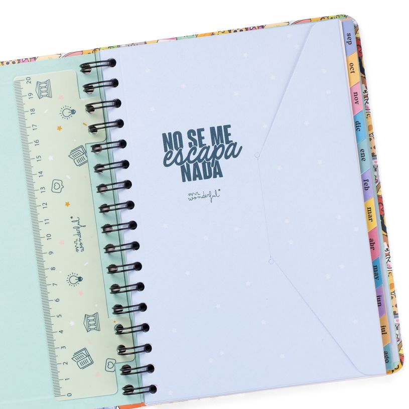 8445641063687-Mr. Wonderful Bo-Bo - Agenda - 2025-2026 - semainier - reliure à anneaux métalliques - 160 pages - Risas-P_405248742_4-2