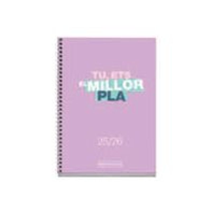 8422593269848-Miquelrius School Write Activa - Agenda - 2025 - 2026 - semainier - reliure à spirale - E8 - 117 x 174 mm - lilas - carton -P_405249193_1-0