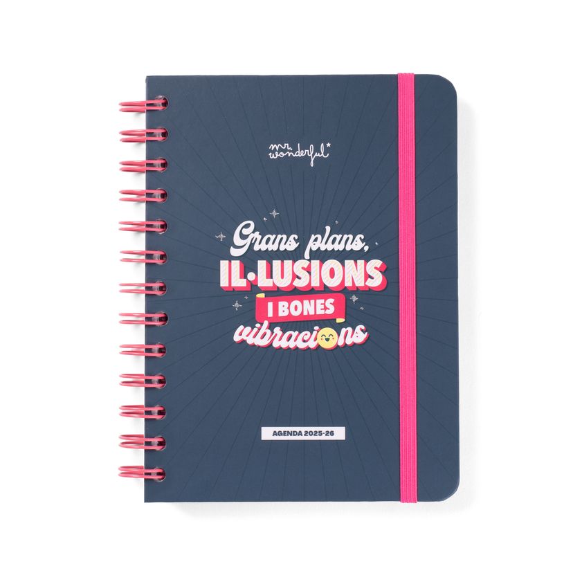 8445641063557-Mr. Wonderful Wonder - Agenda - 2025-2026 - vue de la semaine - reliure à anneaux métalliques - petit - 160 pages - catalan - Plan-P_405251357_1-0