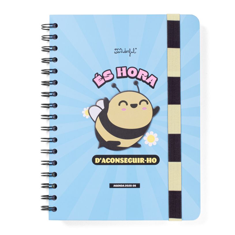 8445641063731-Mr. Wonderful Wonder - Agenda - 2025-2026 - vue de la semaine - anneaux métalliques reliés - 160 pages - catalan-P_405251364_1-0