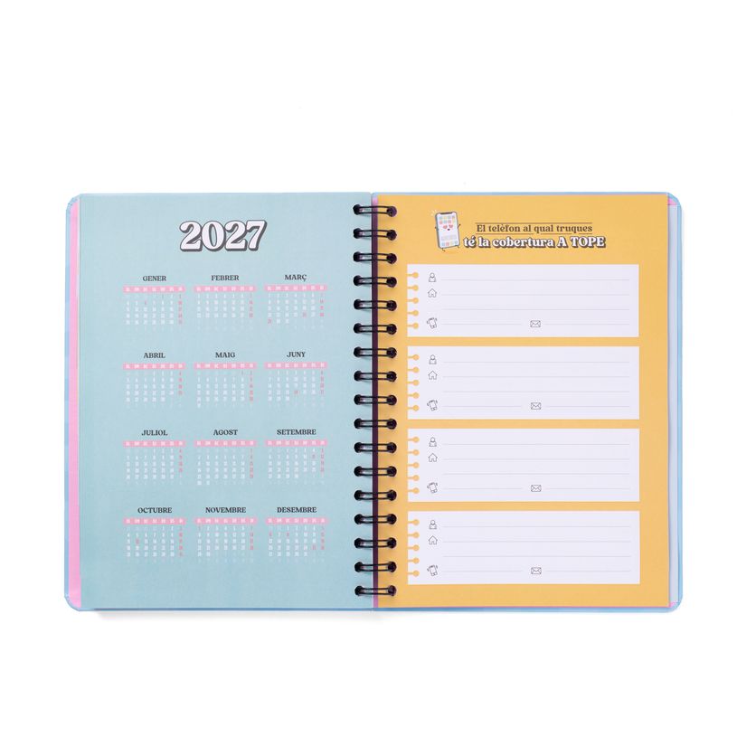 8445641063731-Mr. Wonderful Wonder - Agenda - 2025-2026 - vue de la semaine - anneaux métalliques reliés - 160 pages - catalan-P_405251364_3-2