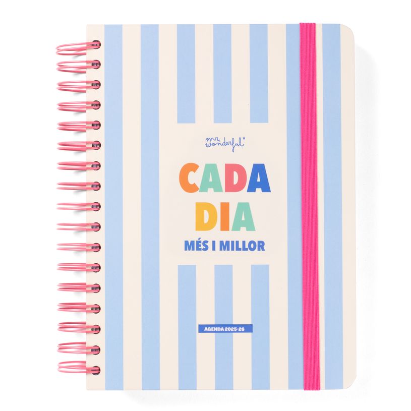 8445641063250-Mr. Wonderful Wonder - Agenda - 2025-2026 - page du jour - anneaux métalliques reliés - 368 pages - catalan-P_405251366_1-0