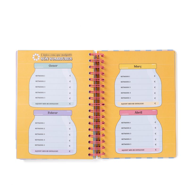 8445641063250-Mr. Wonderful Wonder - Agenda - 2025-2026 - page du jour - anneaux métalliques reliés - 368 pages - catalan-P_405251366_3-2