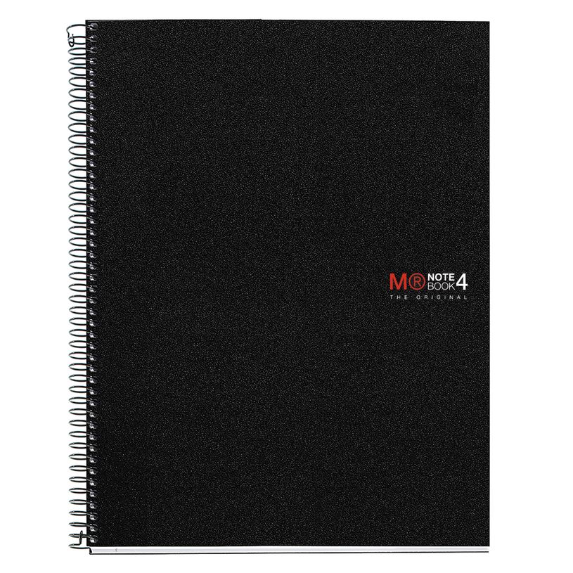 8422593471388-THE ORIGINAL NOTEBOOK, couverture souple, A4, quadrillage 5x5 mm, 140 feuilles de 4 couleurs, Miquelriu--0