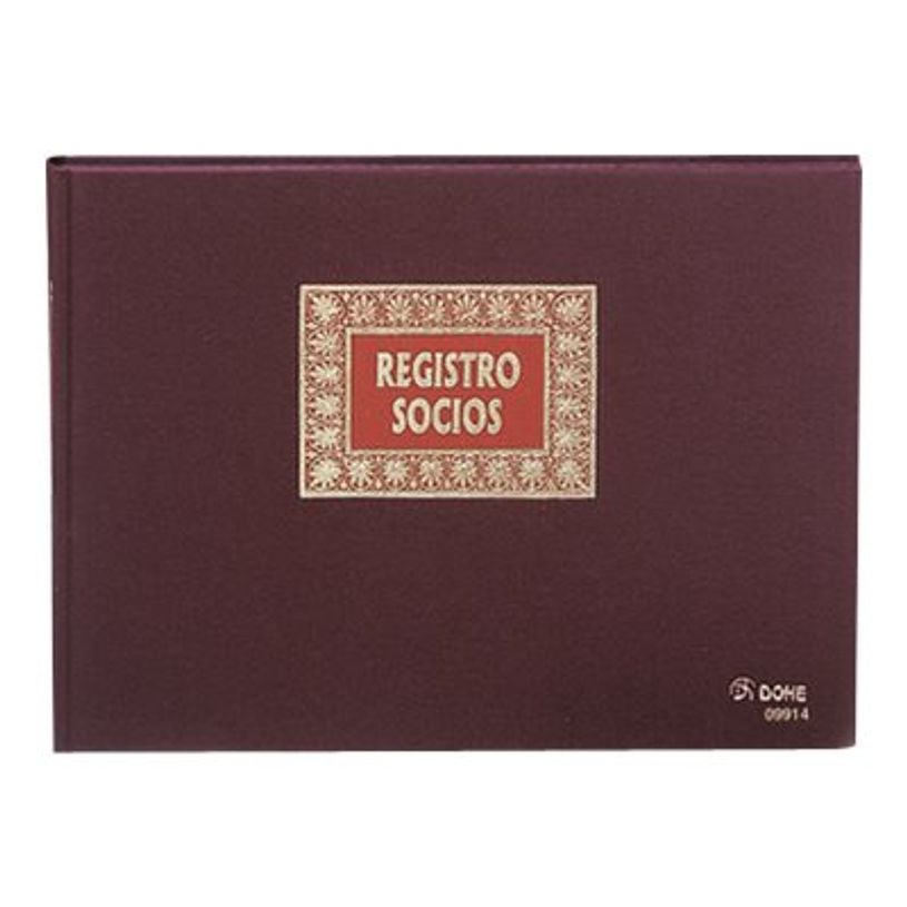8421938099140-Dohe Foolscap - Registre de partenaires - 100 pages - paysage - numéroté-P_504074_1-0