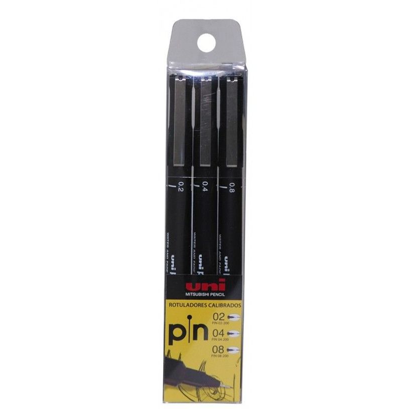 8435009952401-Étui de 3 feutres calibrés Unipin 02-04-08-P_505990_1-0