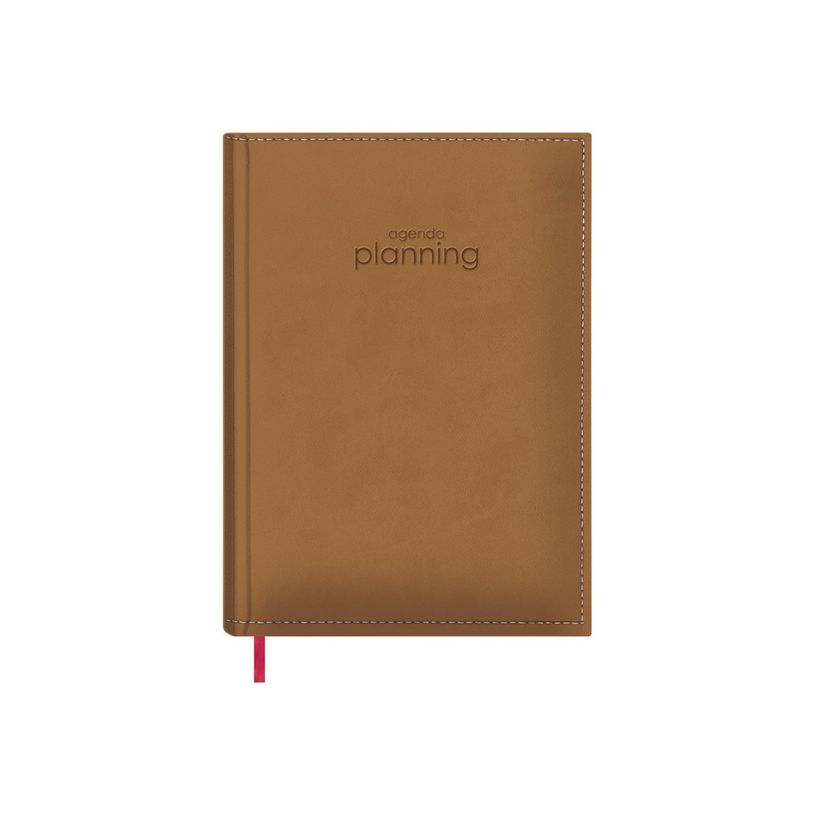 8421938121339-Dohe - Agenda perpétuel - 2025 - 1 jour par page - 210 x 290 mm - 384 pages - papier blanc - couvercle chameau - ca-P_509092_1-0