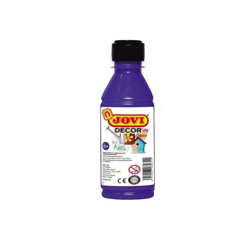 8412027024471-JOVI - Peinture - acrylique à base d'eau - liguide - bleu foncé - opaque - satin - 250 ml-P_553711_1-0