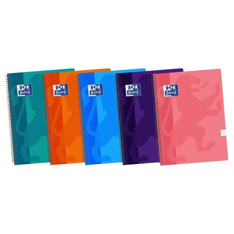 8412771019365-Oxford Classic - Cahier de notes - reliure à spirale - folio - 80 feuilles / 160 pages - carré - disponible en diff-P_577403_1-0
