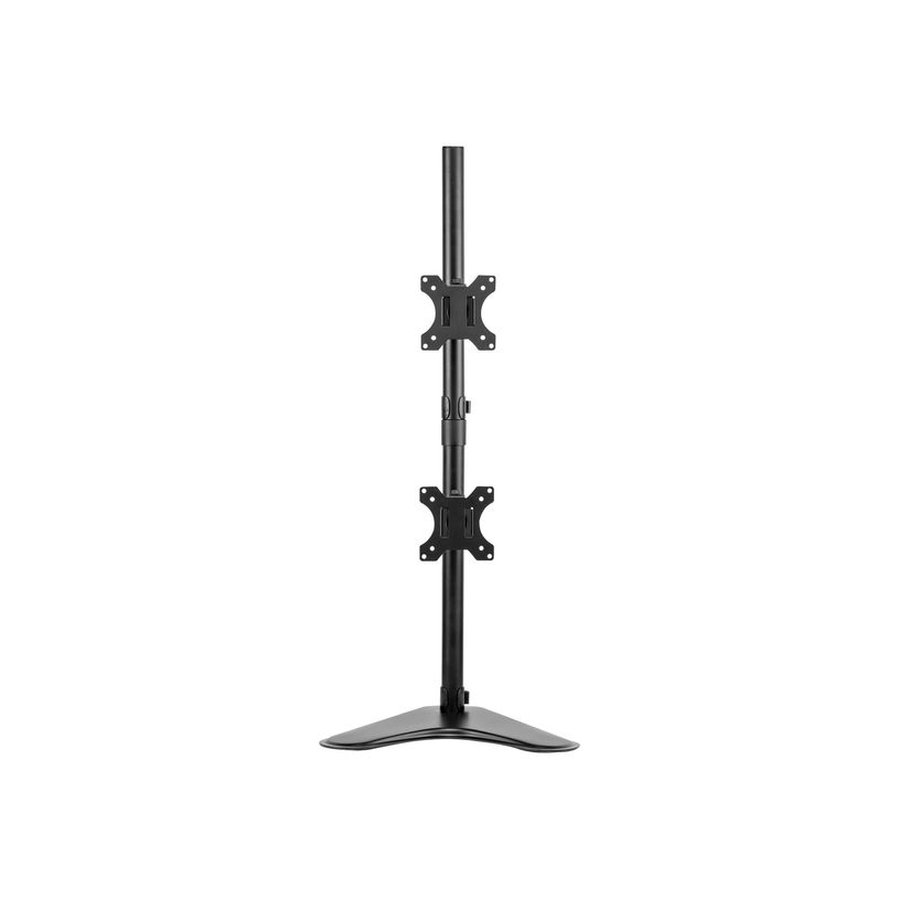 0043859728060-Fellowes Professional Series Free-standing Dual Stacking Monitor Arm - Pied - pour 2 moniteurs - acier - noir - Taille d'-P_604650_2-0
