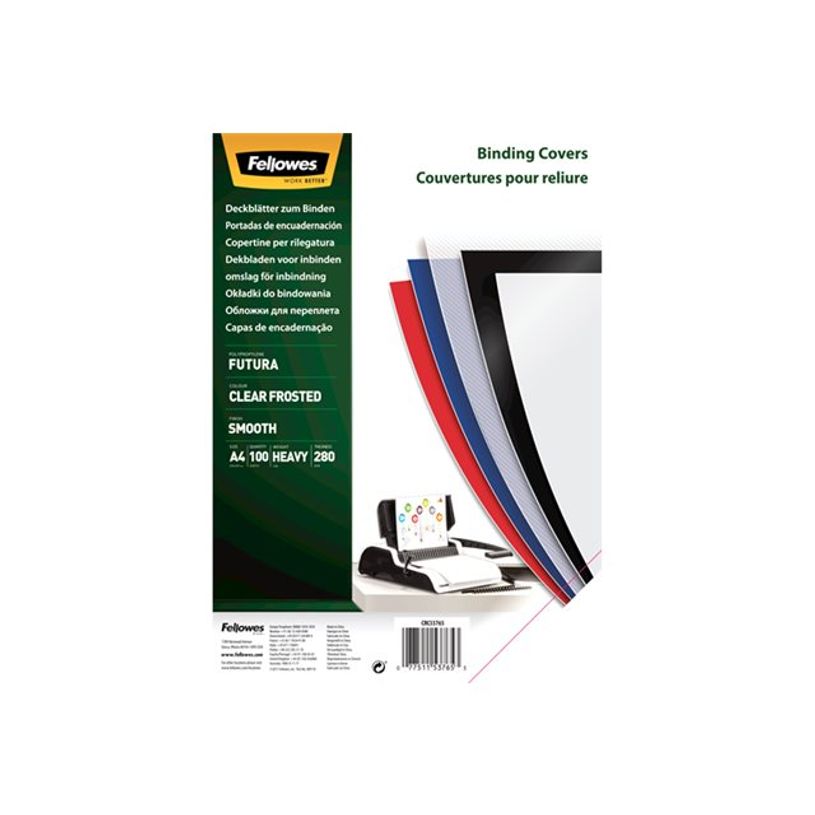 0077511537653-Fellowes - Coque de protection - pour A4 (210 x 297 mm) - transparent givré (pack de 100)-P_614947_1-0