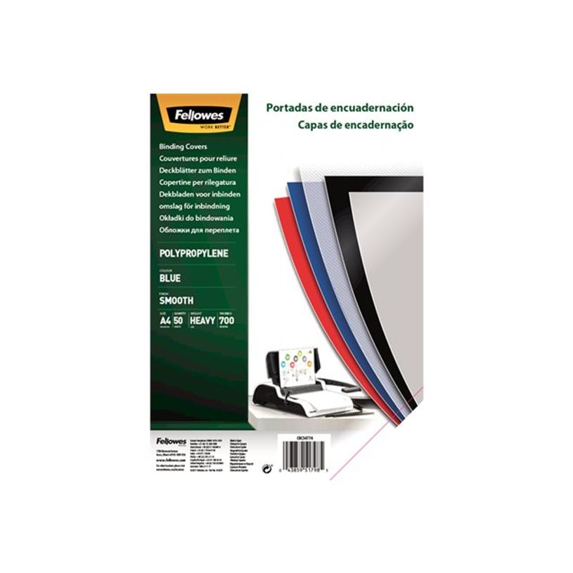 0043859517985-Fellowes - Coque de protection - pour A4 (210 x 297 mm) - bleu (pack de 50)-P_614950_1-0
