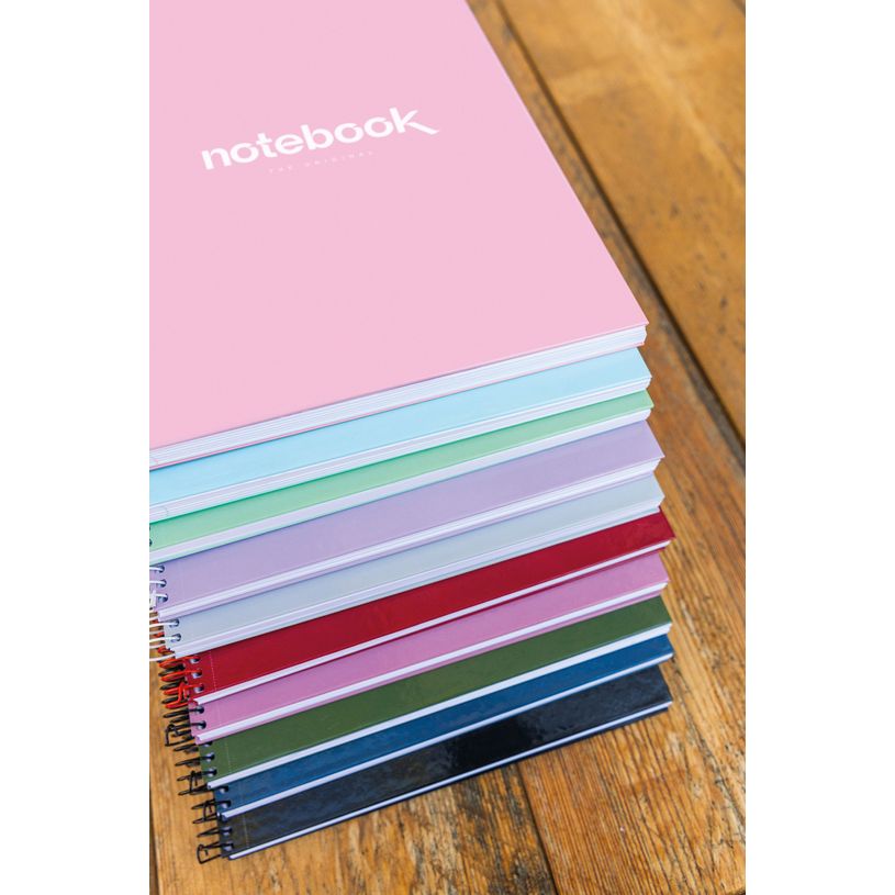 8422593460467-Notebook Emotions, couverture rigide, A4, quadrillage 5x5 mm, 80 feuilles de 1 couleur, Miquelrius, Mar--4