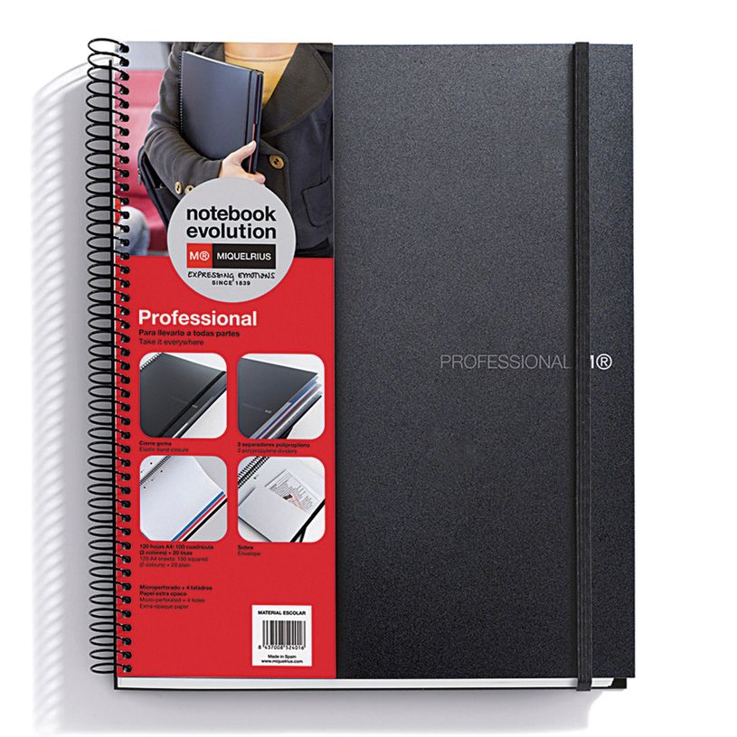 8422593479063-THE ORIGINAL NOTEBOOK, couverture souple, A5, quadrillage 5x5 mm + lisse , 120 feuilles de 2 -P_615947_1-0