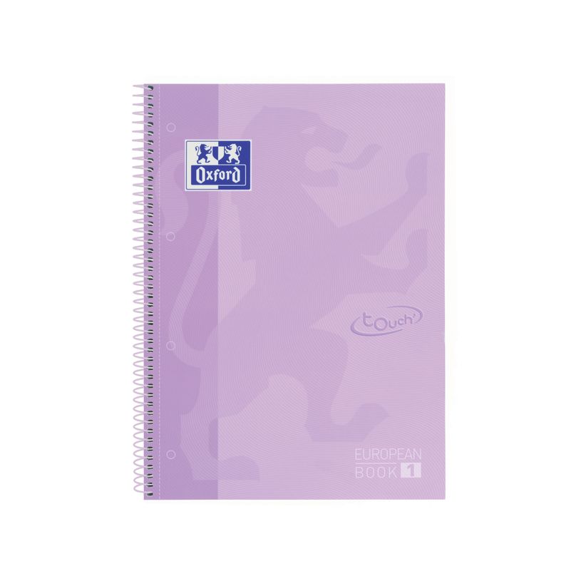 8412771028237-Oxford Touch' - Cahier à spirale 24 x 32 cm - 160 pages - petits carreaux (5x5 mm) - lavande-P_616727_3-0