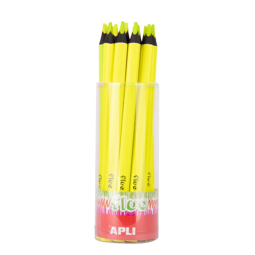 8410782175049-Apli Agipa - Crayon de couleur triangulaire Jumbo - jaune fluo-P_616941_1-0