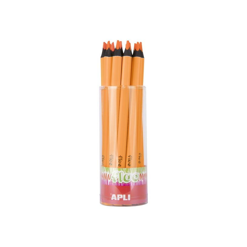 8410782175056-Apli Agipa - Crayon de couleur triangulaire Jumbo - orange fluo-P_616942_1-0