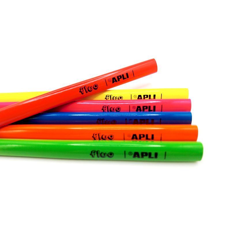 8410782175070-Apli Agipa - Crayon de couleur triangulaire Jumbo - rose fluo--2