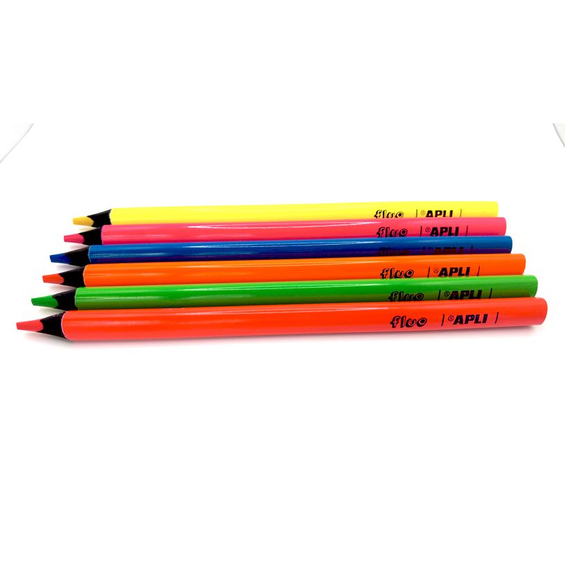 8410782175070-Apli Agipa - Crayon de couleur triangulaire Jumbo - rose fluo--4