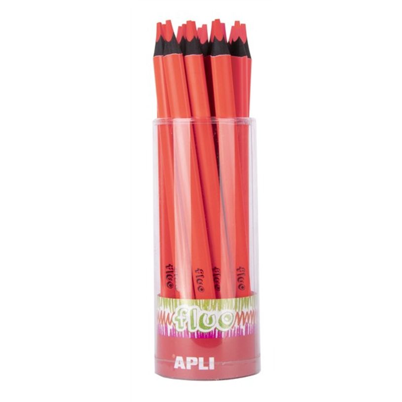 8410782175094-Apli Agipa - Crayon de couleur triangulaire Jumbo - rouge fluo-P_616946_1-0